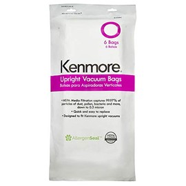 Kenmore 53294 Style O HEPA Cloth Vacuum Bags for Kenmore Upright Vacuum Cleaners 6 Pack