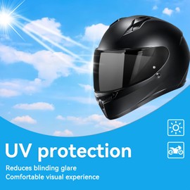 RIDLOG HJ-34P Visor C10 Helmet Visor HJC-C10 Motorcycle Helmet Visor HJ 34P Shield Replacement UV Protection Visor Face Shield for HJ-34P C10 (Black)