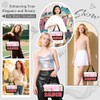 izuzta - Bolsas de maquillaje transparentes con letras de chenilla,