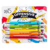 OFFENSIVE CRAYONS Pens- office stationary, gag, funny gift, 5 Count