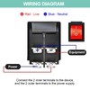 QTEATAK 2Pcs AC 20A/125V 15A/250V DPST 4 Pins 2 Position