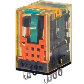 IDEC RU2S-D-D24 2 Poles DPDT, 24 VDC Coil Voltage, Plug in Terminal, RU Series, Universal Relay, with DIODE