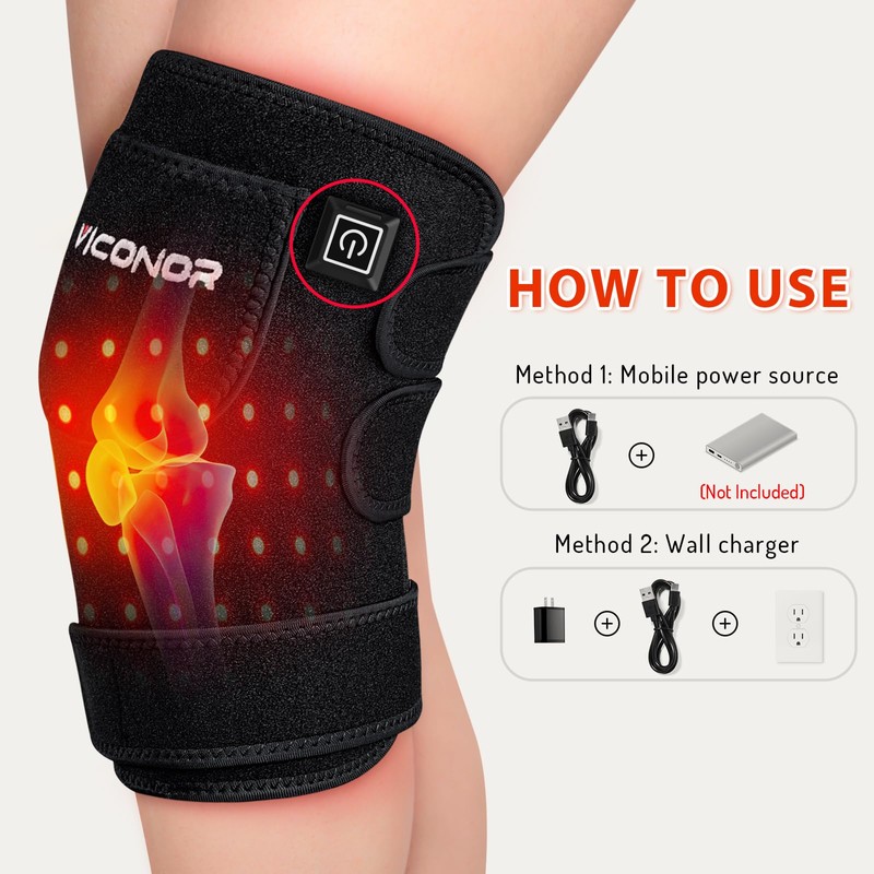 Viconor Red Light Therapy for Knee Infrared Light 660nm 850nm