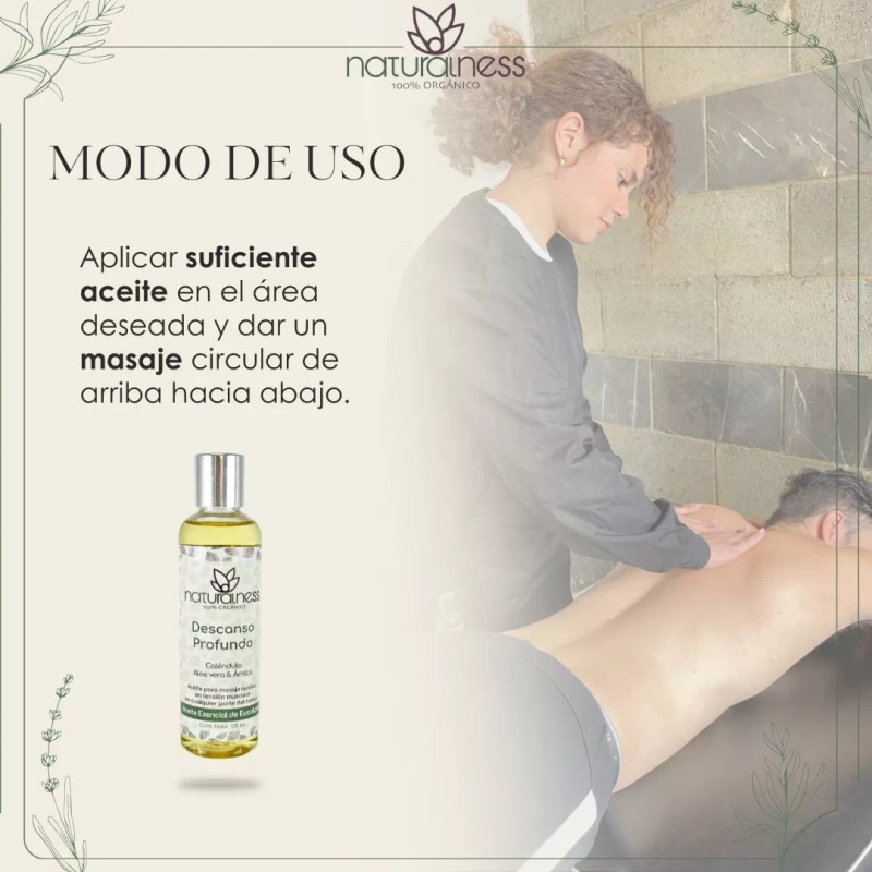Naturalness Aceite Para Masaje Descanso Profundo - Tamaño 125 Ml