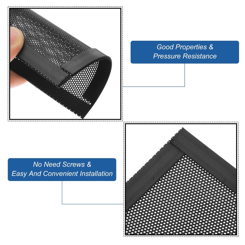 QUARKZMAN 5 Stück PC-Staubfilter, 120mmx120mm PVC Computer-Gehäuse-Kühler Staubschutz-Mesh-Abdeckung Lüftergitter für