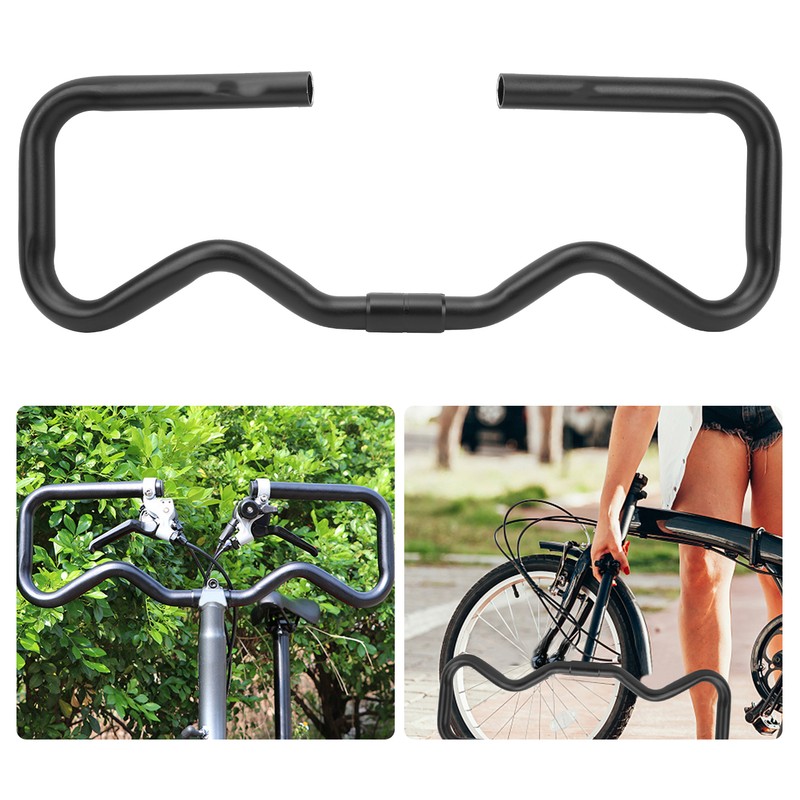 Ultralight Aluminium Alloy Folding Bicycle Bike Conversion P Handlebar 25.4x490mmblack