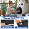 Adjustable Height Wheelchair Wedge Pommel Cushion, Prevents Forward Sliding