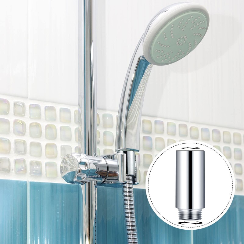 2 Pcs Shower Head Extension Arm Stainless Steel Shower Head