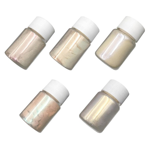 5 Colours Natural Mica Powder Pearl Pigment Resin Colour Pigment
