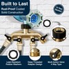 DBR Tech® Garden Hose Splitter 4 Way | Heavy Duty