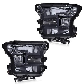 LQI Headlights Assembly Compatible with 2015 2016 2017 Ford F150 LH & RH Headlamps FO2502335 FO2503335 FO2502344