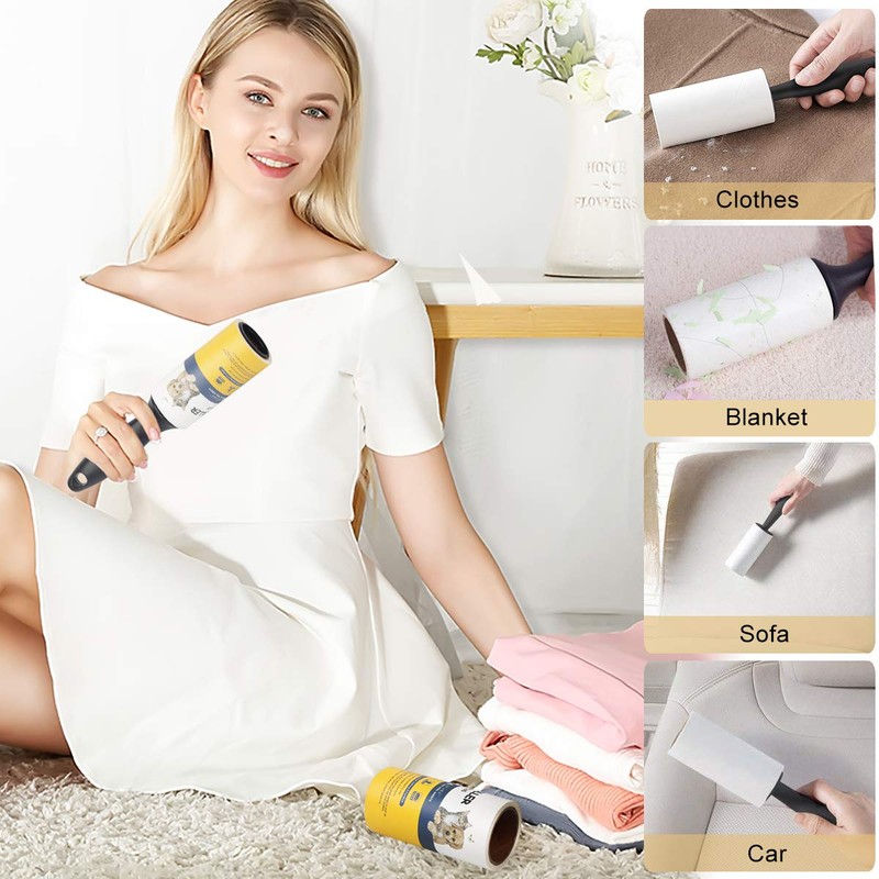 Lint Roller Pet Hair Remover - Sticky Lint Remover Rollers