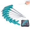 9Pcs Hex Wrench TShape Double Head NonSlip Handle Screw Tightening