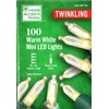 HOME ACCENTS HOLIDAY 1002 482 734 100CT WARM WHITE MINI LED TWINKLING 28' - NEW!