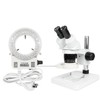 Microscope Camera Adjustable Dimmable LED Ring Light Source Lamp for