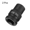 sourcing map 2pcs 4 Point Square Socket 1/2" Drive 10mm