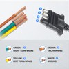 MECMO 4 Way Trailer End Connector Wire 10 Feet with