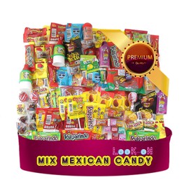 Mexican Candy Mix Assortment of (90 Count) “La Dulceria Mexicana” Premium Candies of Spicy, Sour & Sweet; Includes Lucas Candy, Pulparindo, Pelon, Rebandita, by Look-On