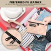 Locked Money Bag with Zipper PU Leather Cash Lock Waterproof