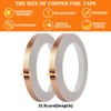 Oubaka 2 Pack Copper Foil Tape, Single-Sided Conductive Copper Tape