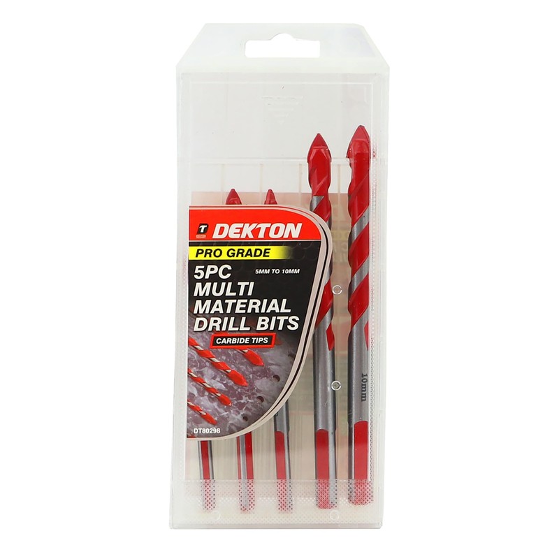 Dekton Multi Material Tile Drill Bit Set 5-10mm-Designed To Drill