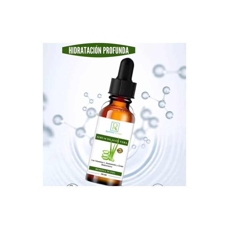 SERUM DE ALOE VERA CON VITAMINA C, HAMAMELISY ACIDO HIALURÓNICO