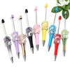 【P286】Moon bubble bead chain granulated sugar design DIY pen:_SL452