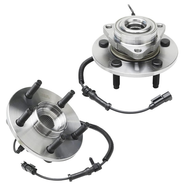 Detroit Axle - 2 Front Wheel Bearing Hubs for 2009-2011 Dodge Ram 1500, Replacement 2009 2010 2011 Ram 1500 Wheel Bearing and Hubs Assembly Set, Pair Hubs