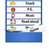 AKAYOK Daily Schedule Pocket Chart, 13+1 Pocket Visual Schedule Chart,