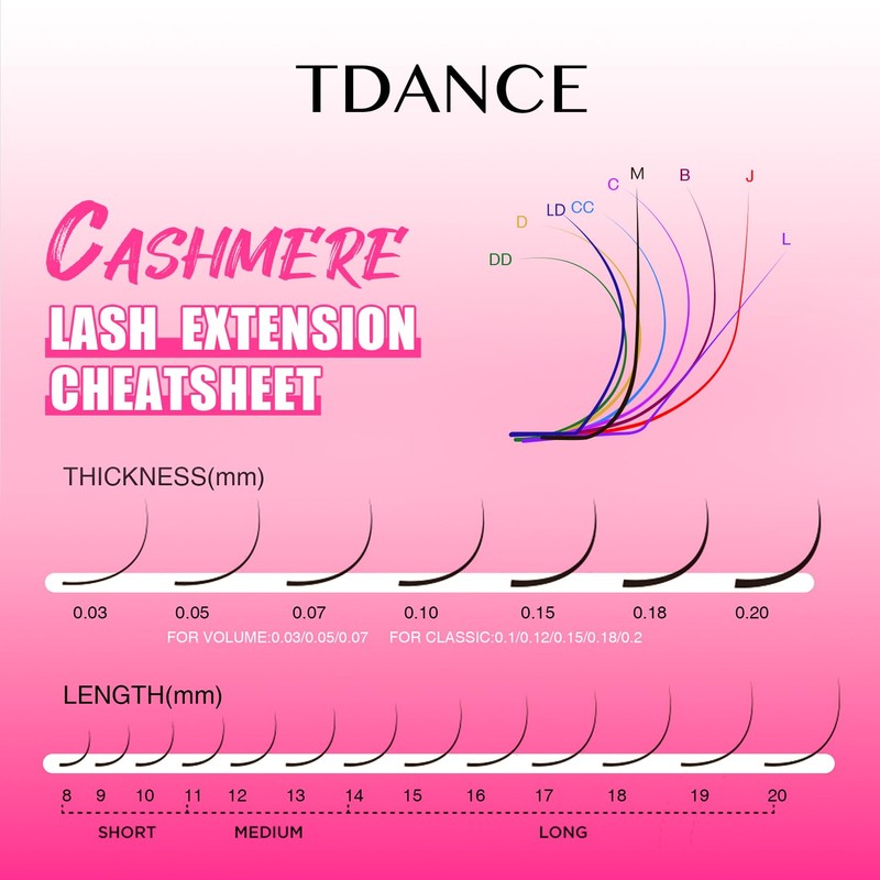 TDANCE Cashmere Lash Extensions Super Matte Black Volume Lash Extension