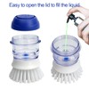 CELOX Dish Scrub Brush with Soap Dispenser, Palm Brush Kitchen
