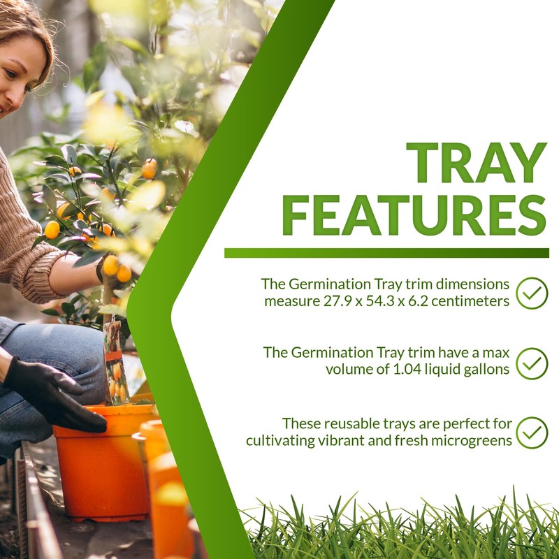 100 PK- 1020 Plant Trays, NO Holes, Heavy Duty