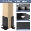 8pcs Adjustable Post Base Bracket Fit 2x4,4x4,6x6 Post, Wood Fence