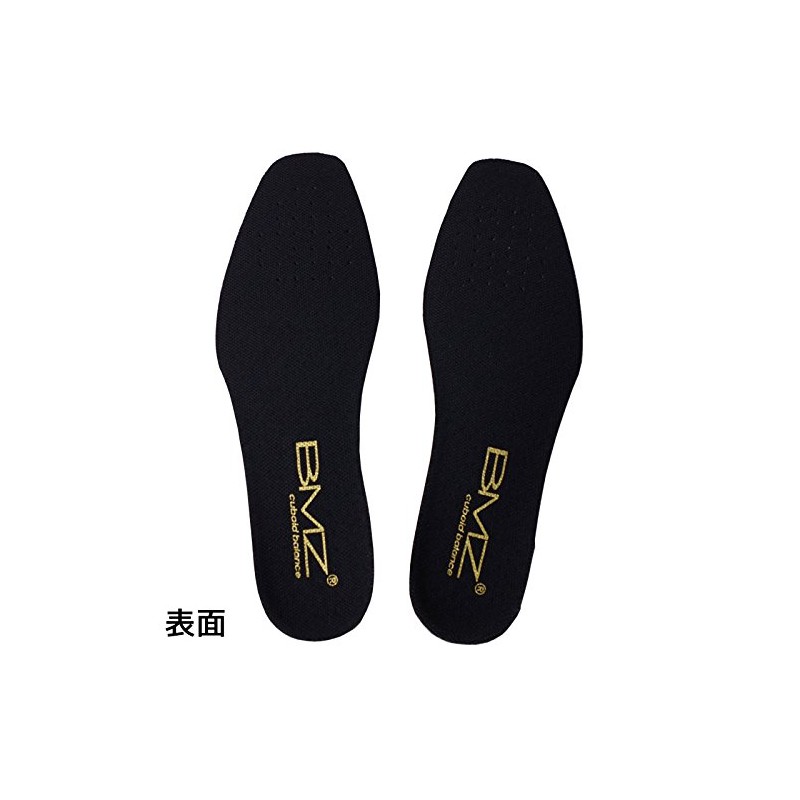 BMZ Cuboid-Balanced Black Mesh Insole, Supports Cubic Ribs, Size M,