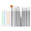 FULINJOY 20PCS Nail Art Design Tools, 15PCS Painting Brushes Set