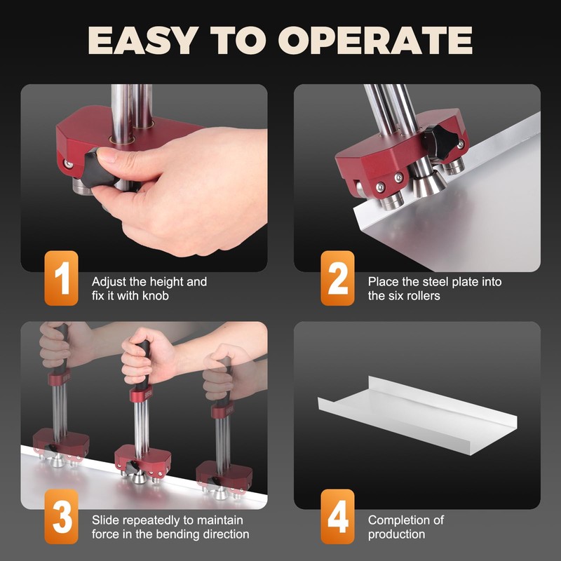 Sheet Metal Bender, Edge Roller Bender for Standing Seam Roofing