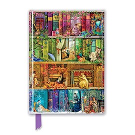 Aimee Stewart: A Stitch in Time Bookshelves (Foiled Journal) (Flame Tree Notebooks)