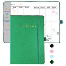 YOJO YOJO 2025 Undated planner, daily weekly monthly planner, 53 weekly to do list planner with goal & habit tracker journal, A5 weekly planner for work school academic (Green)