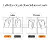 2Pcs Over Head Door Stops with Rubber Buffer 90 Degree