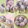zalati Easter Bunny Tin Box, 6 Pieces Egg Shaped Candy