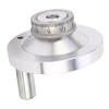 Lathe Handwheel 80mm Aluminum Alloy Hand Wheel with Crank Handle
