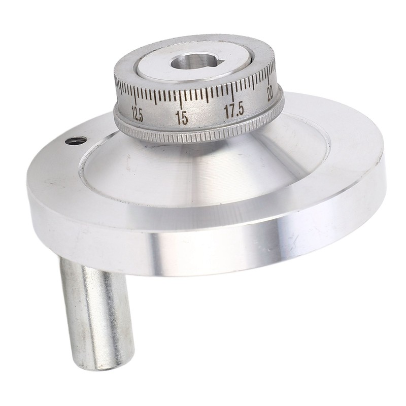 Lathe Handwheel 80mm Aluminum Alloy Hand Wheel with Crank Handle