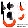 ULIBERMAGNET Garage Strong Magnetic Hooks, 2 Pack Heavy Duty Large