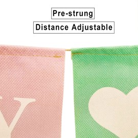 Burlap Baby Shower Banner Colorful Welcome Baby Annoucement Sign Flag Rustic Baby Shower Gender Reveal Decorations for Boy Girl