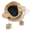 Croogo Winter Cute Bucket Hat Soft Faux Fur Hat Fashion