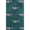 [COLORATA] Carolata Shark Pattern Necktie (100% Silk / Jacquard Woven),
