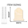 Unfinished Wood Tombstone Shape Craft up to 46" 12" /