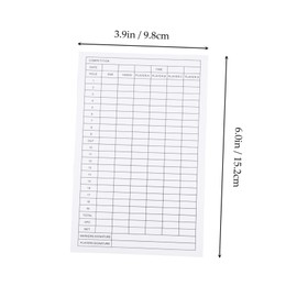 Totority 12pcs Golf Scorecard Training Aid for Golfing Gifts Record Cards Score for Competition