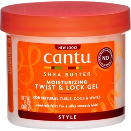 CANTU - Gel hidratante Twist & Lock de manteca de karité para cabello natural, 13 onzas, 1 unidad