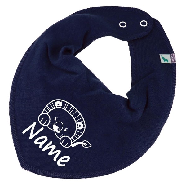 Lion Scarf with Name or Text Personalised for Baby or